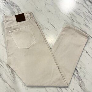 Tom Ford Waves Men's 34 Straight Off White Corduroy Pants Trousers USA Cotton